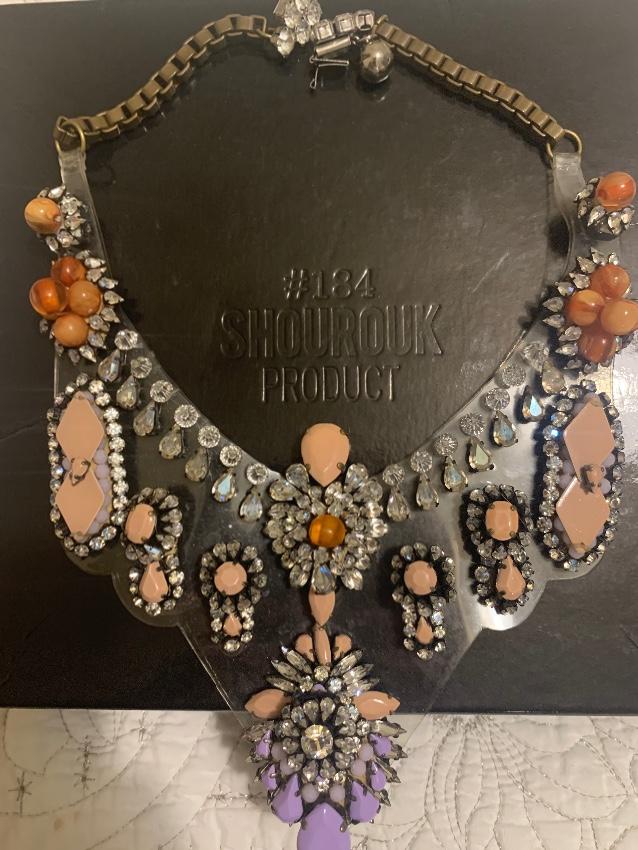 Shourouk Crystal Embellished Bib Necklace