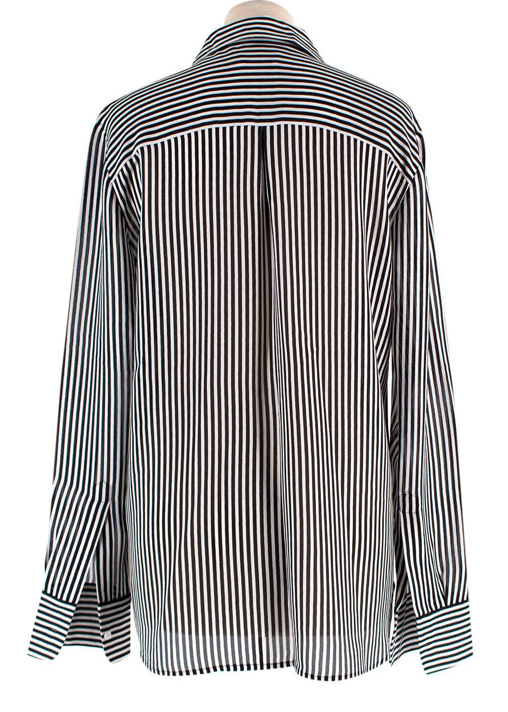 A.L.C Black and White Monochrome Stripe Trouser Set