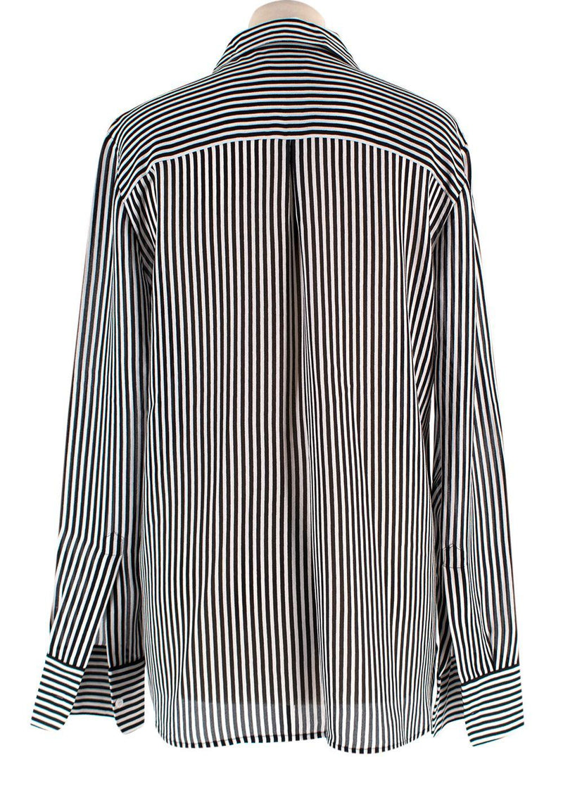 A.L.C Black and White Monochrome Stripe Trouser Set