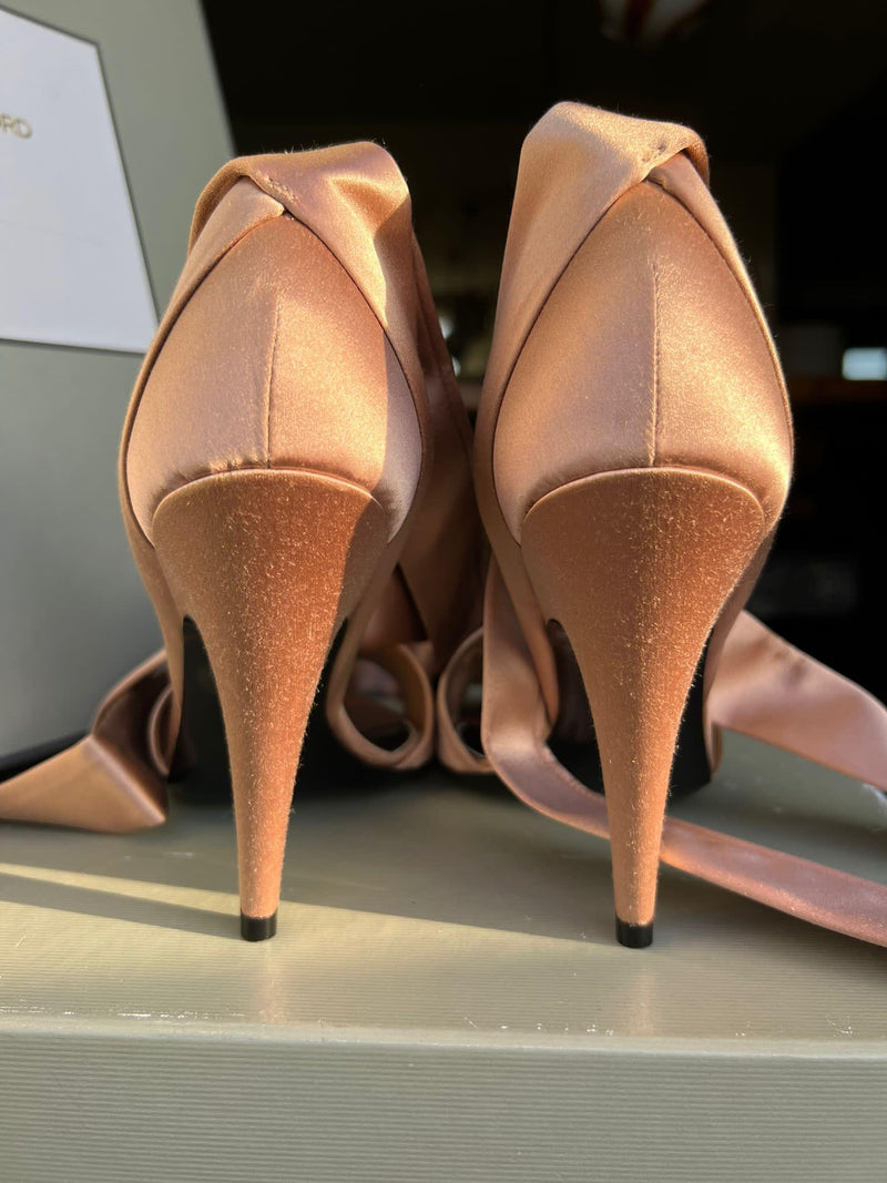 Tom Ford Pink Silk Blush Heels