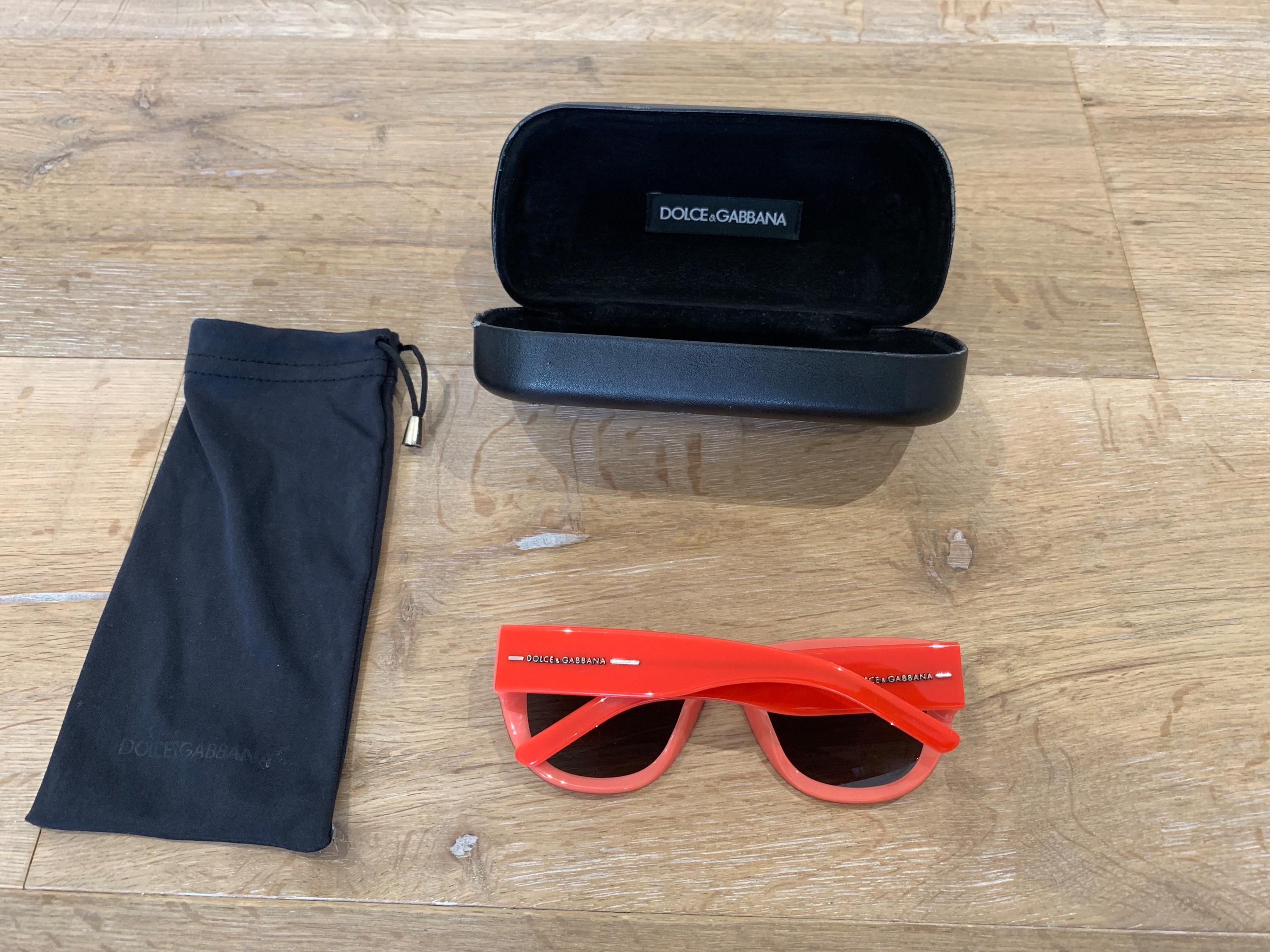 Dolce & Gabbana Red Sunglasses