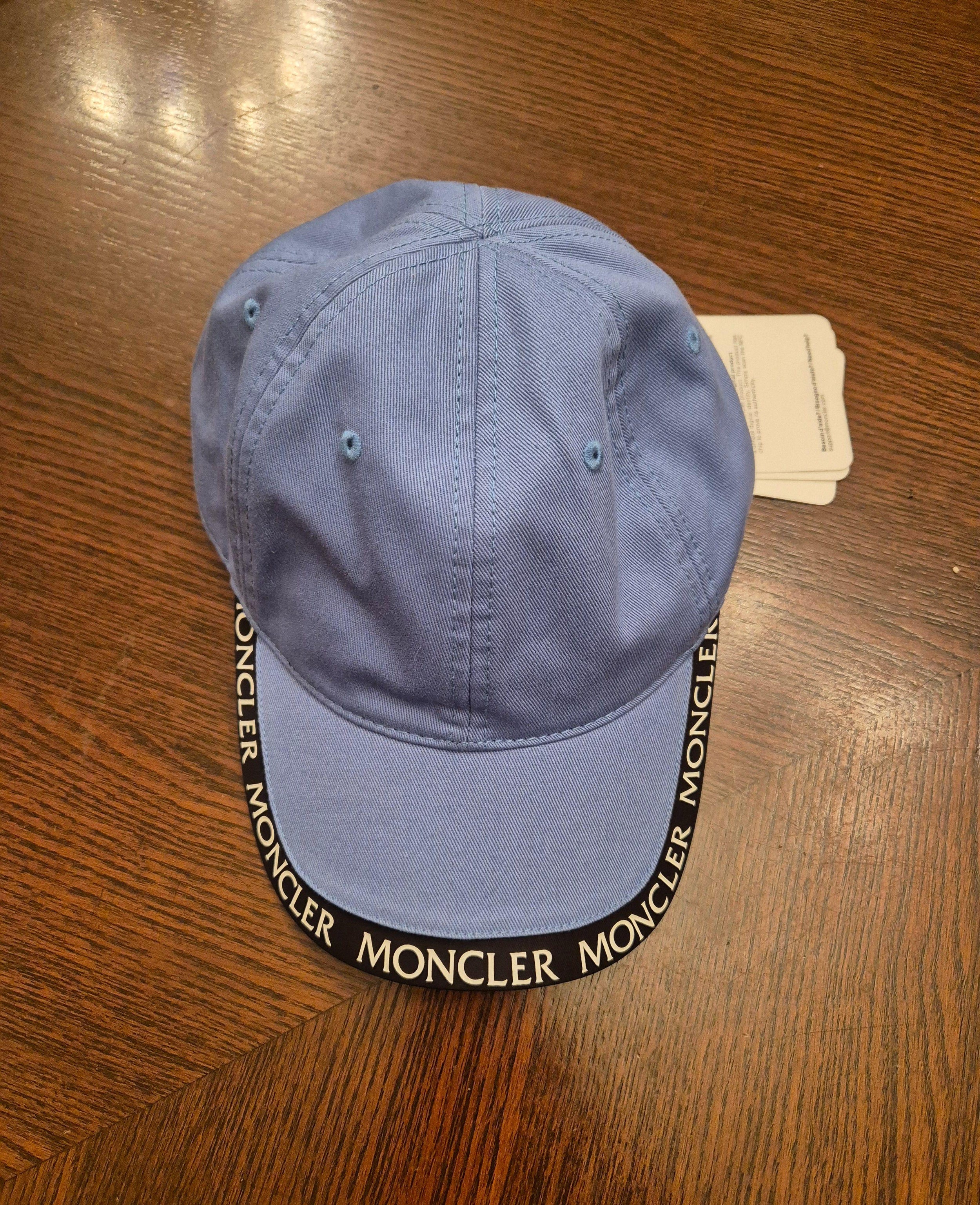 Moncler Blue Cotton Cap