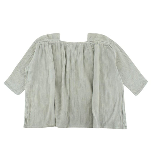 Caramel Faded Mint Green Blouse