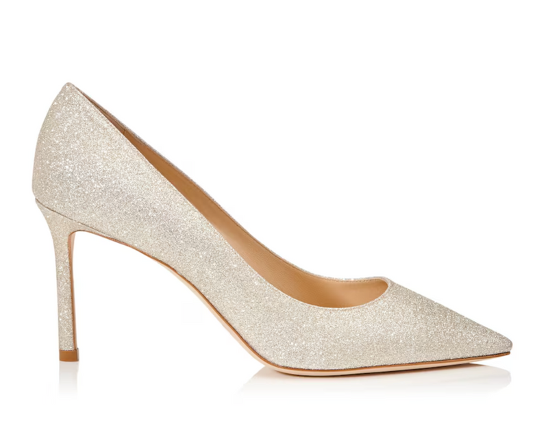 Jimmy Choo Romy 85 Glitter Pumps