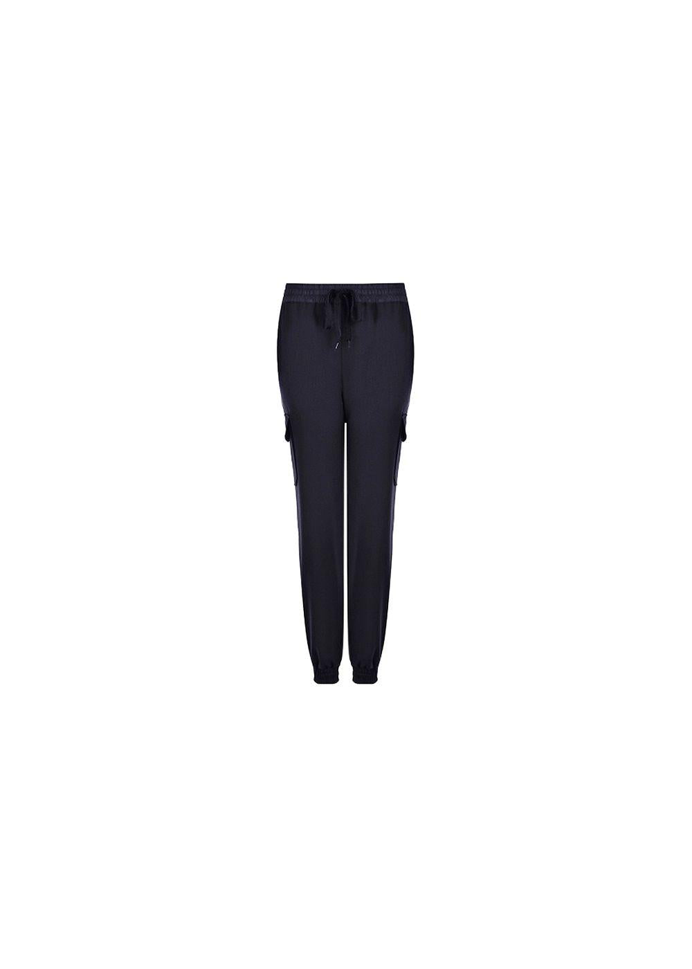 Black Wool Cargo Pants