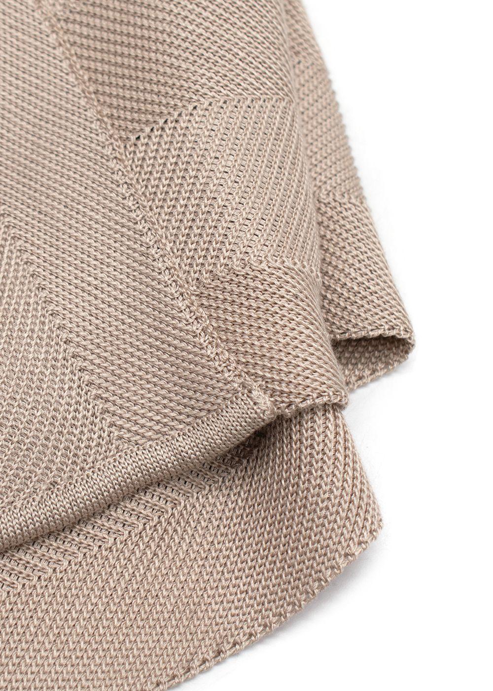 Christian Dior Beige Boutique Woven Silk Knitted Dress