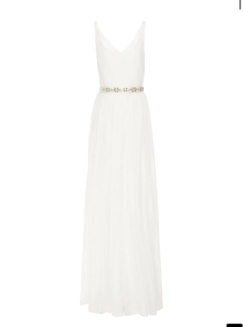 Stella McCartney Embellished gathered silk-chiffon gown