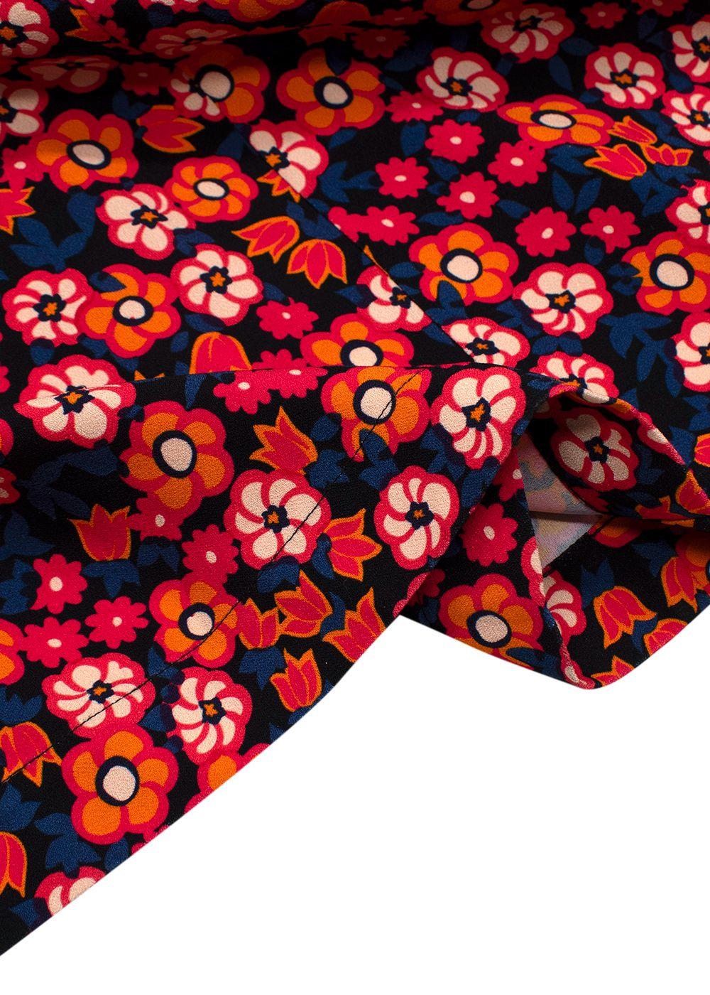 Marni Floral Dress with Cap Sleeves