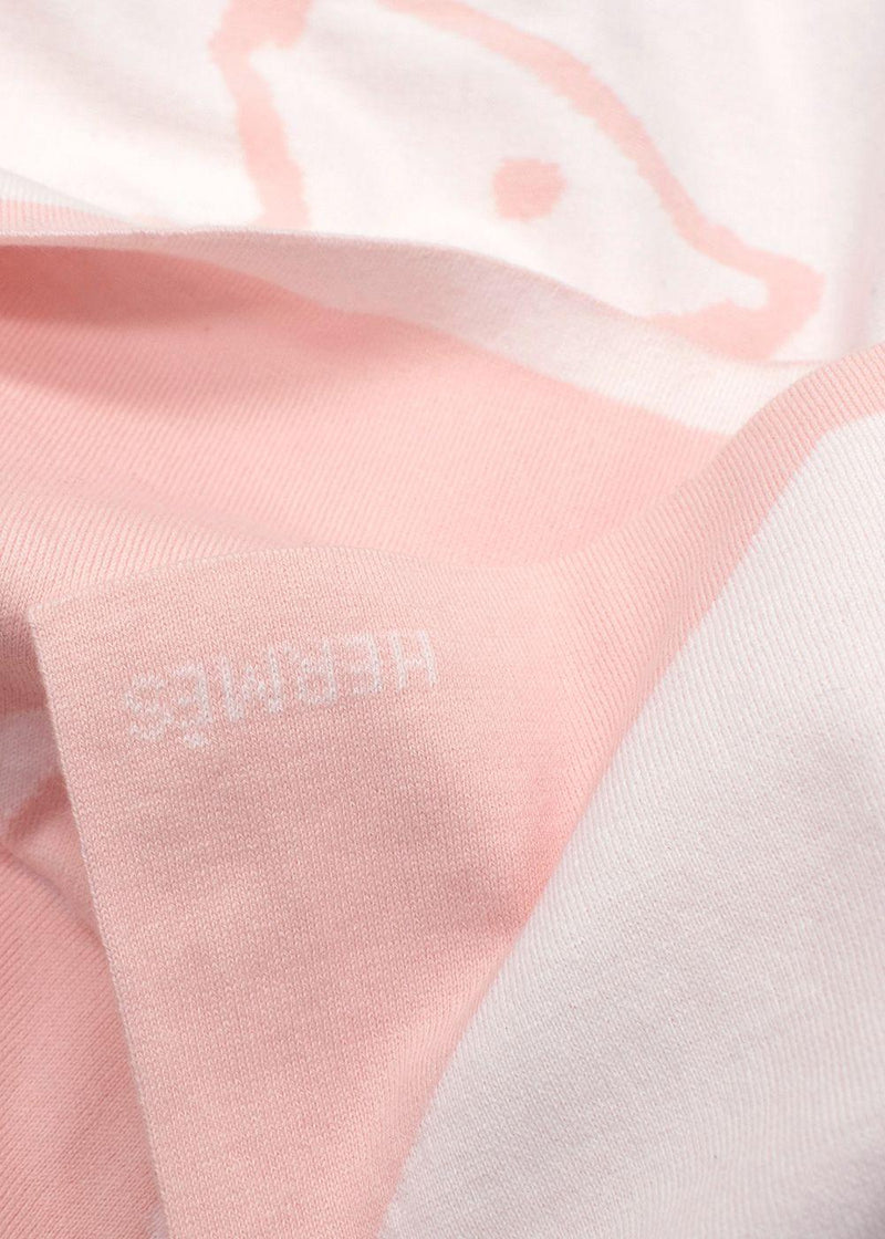 Hermes Pink/White Adada Baby Blanket