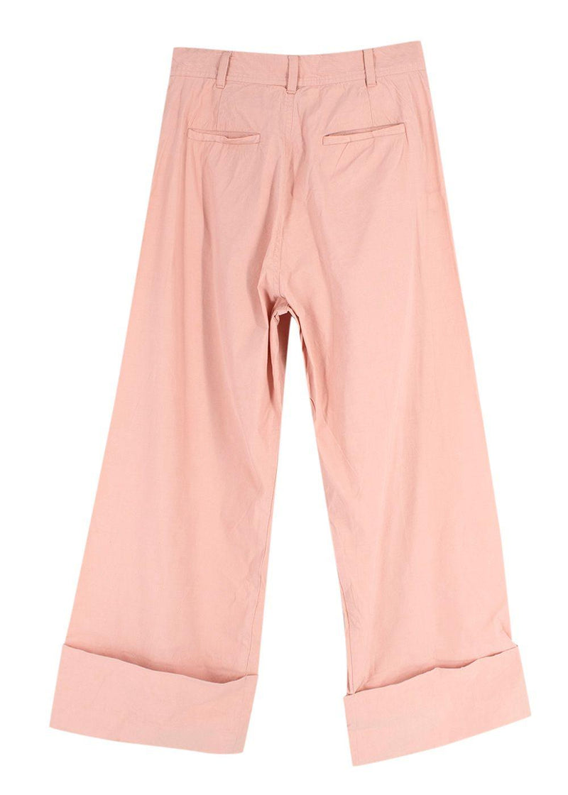 Sea New York Pink Cargo Linen Blend Trousers