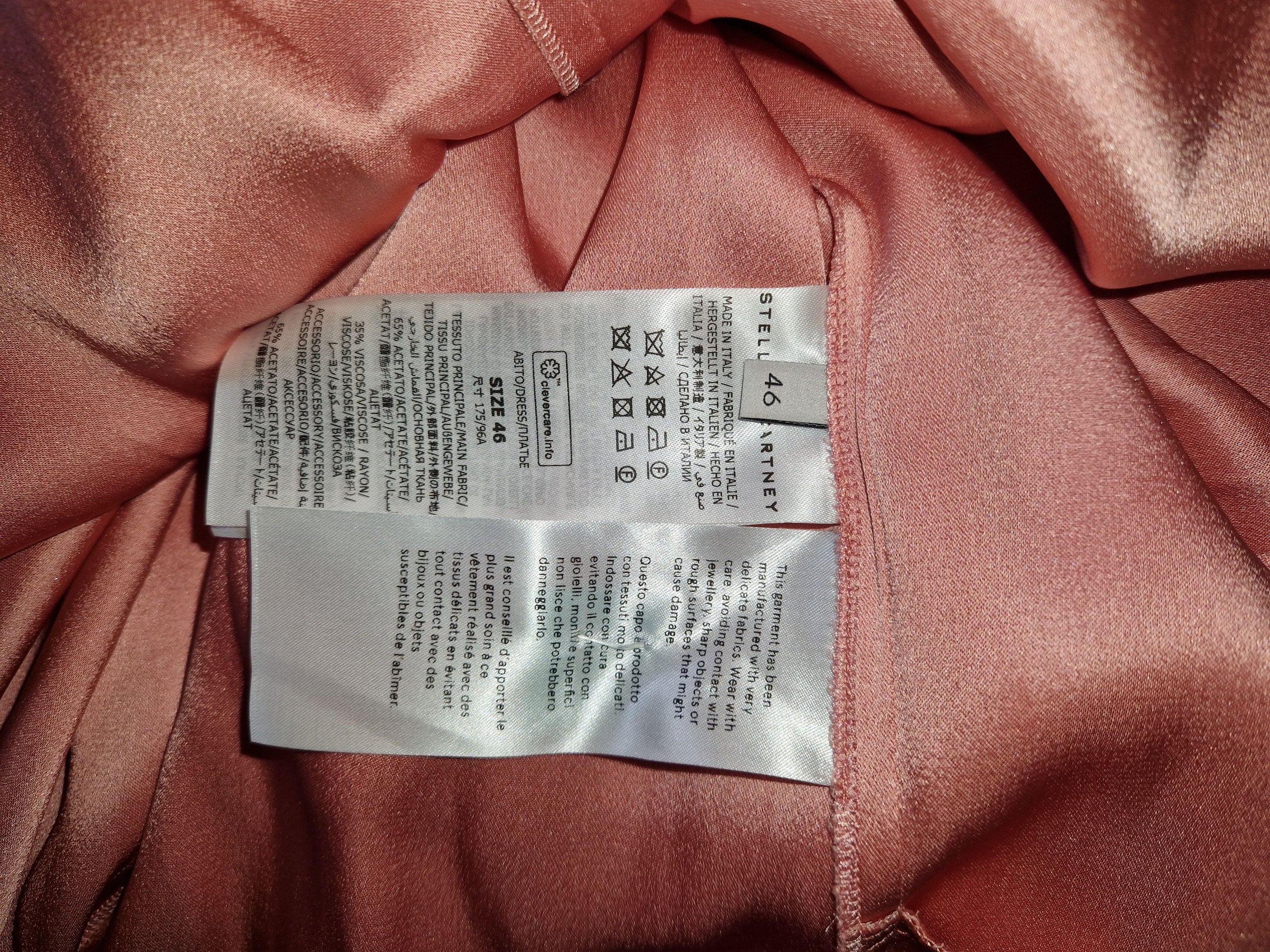 Stella McCartney One Shoulder Gown in Martini Pink