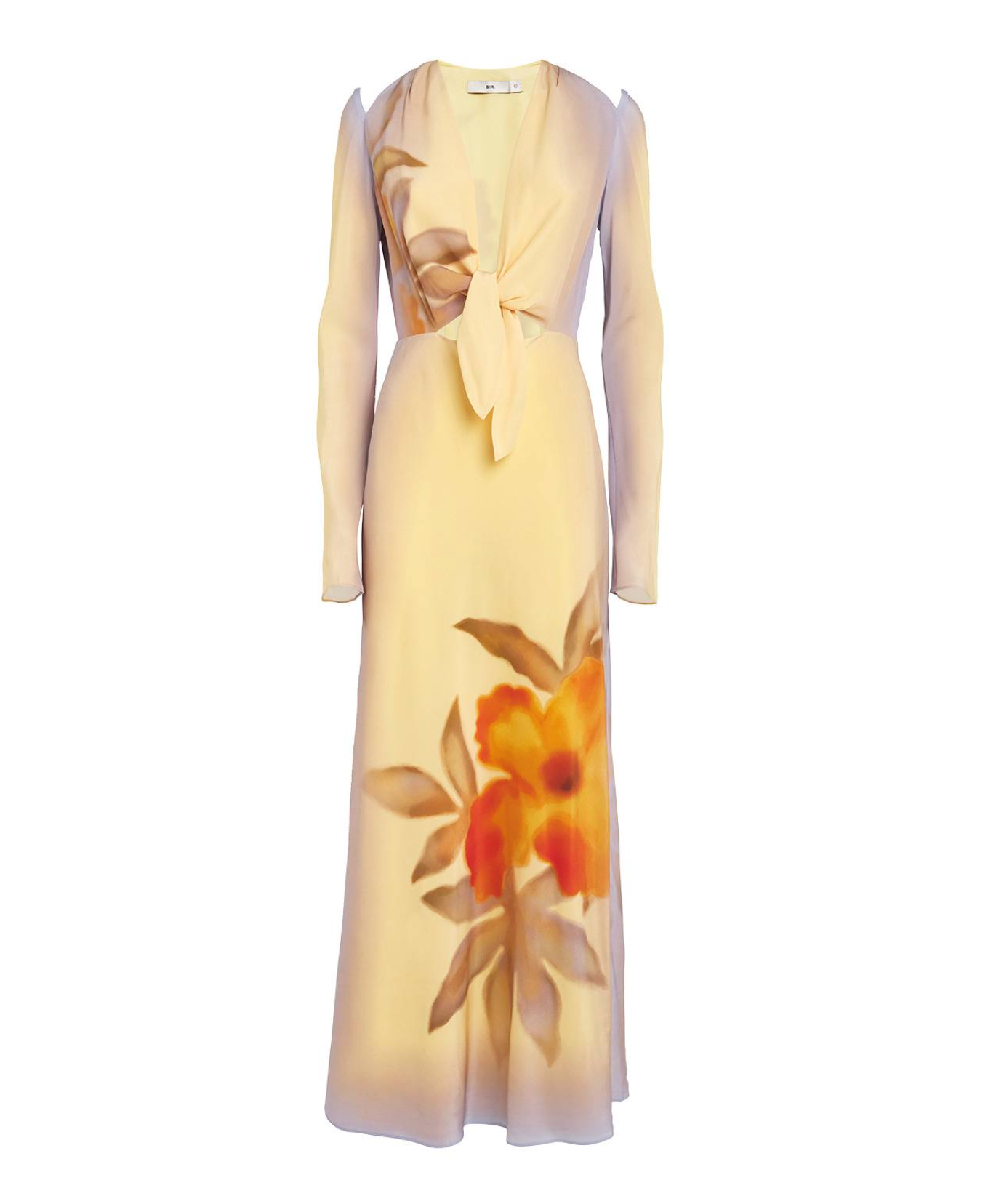 SIR. Metallic Silk Sorrento Maxi Dress