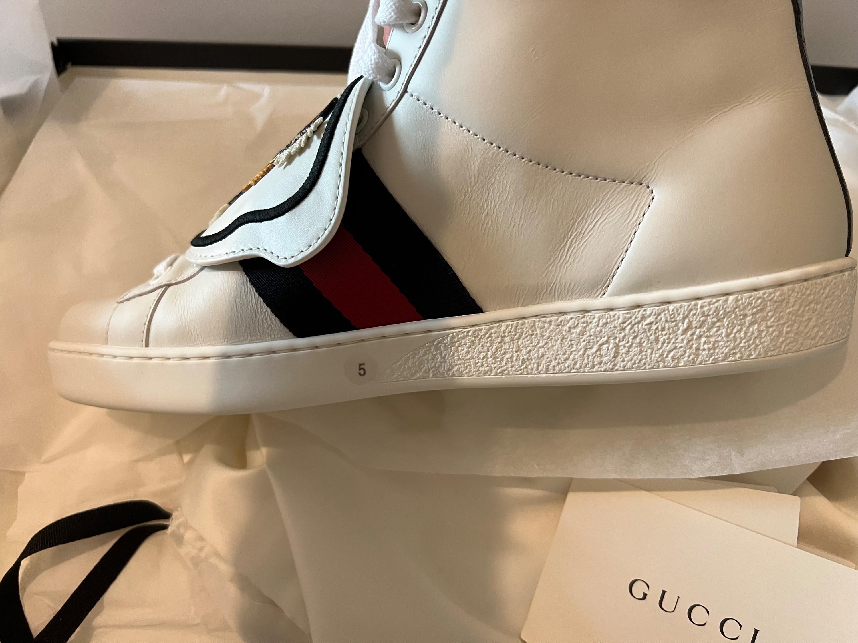 Gucci Tiger Patch Ace High Tops