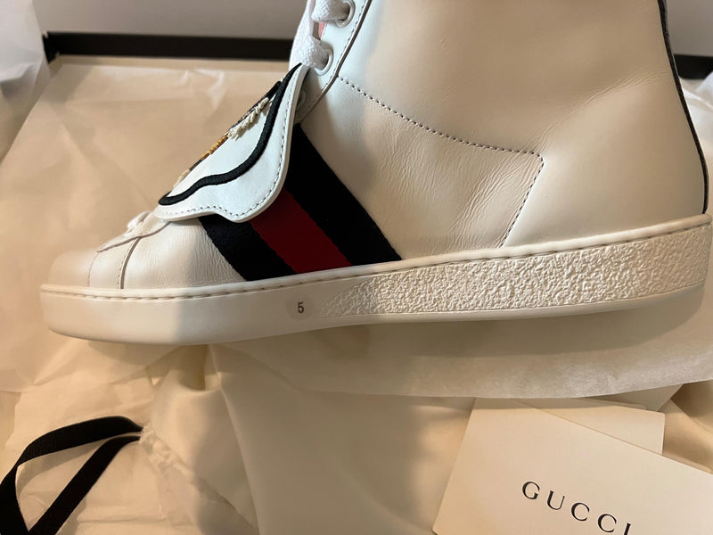 Gucci Tiger Patch Ace High Tops