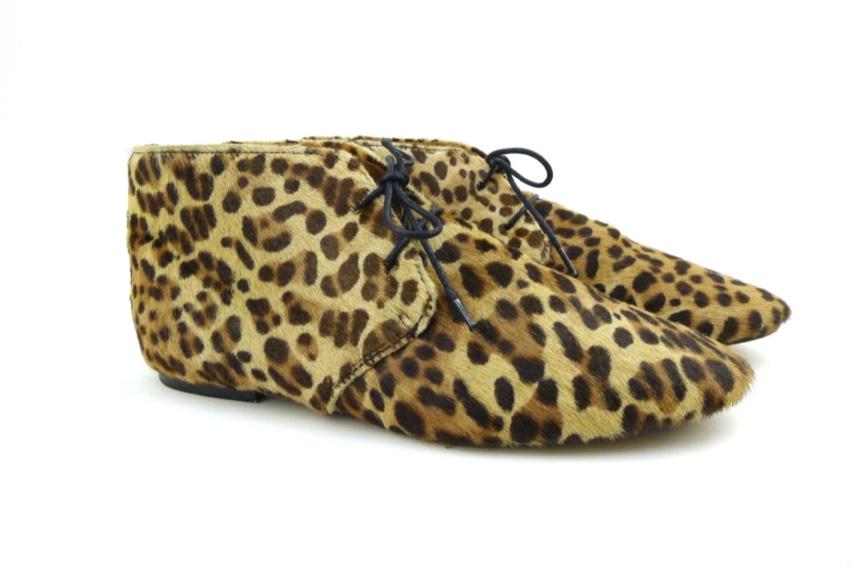 Isabel Marant Etoile leopard print lace-up boots