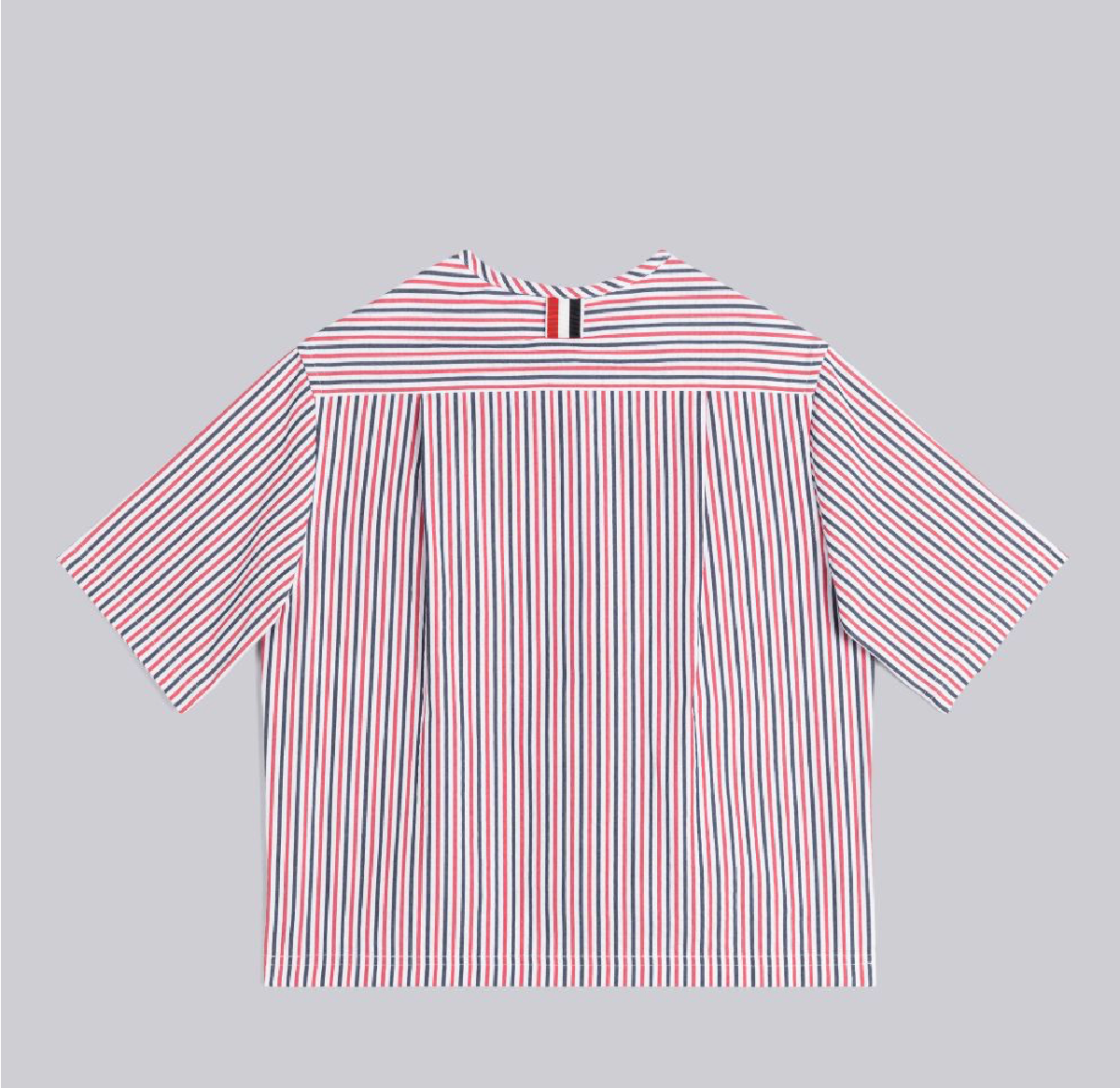 Thom Browne Short Sleeve Boxy Patch Pocket Shirt