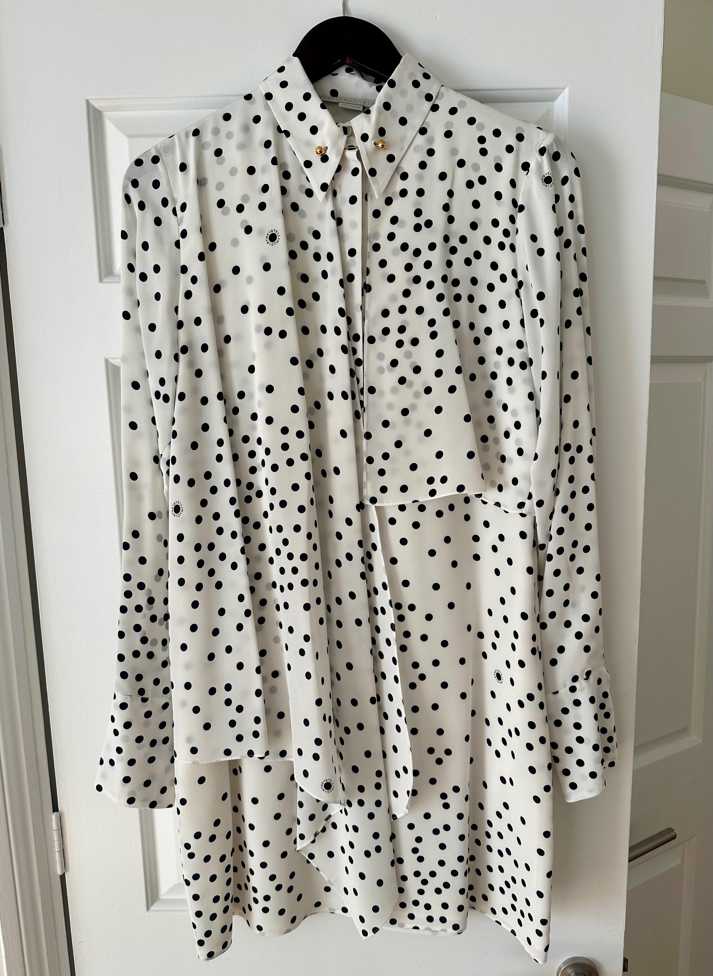 Stella McCartney Polka Dot Shirt Dress