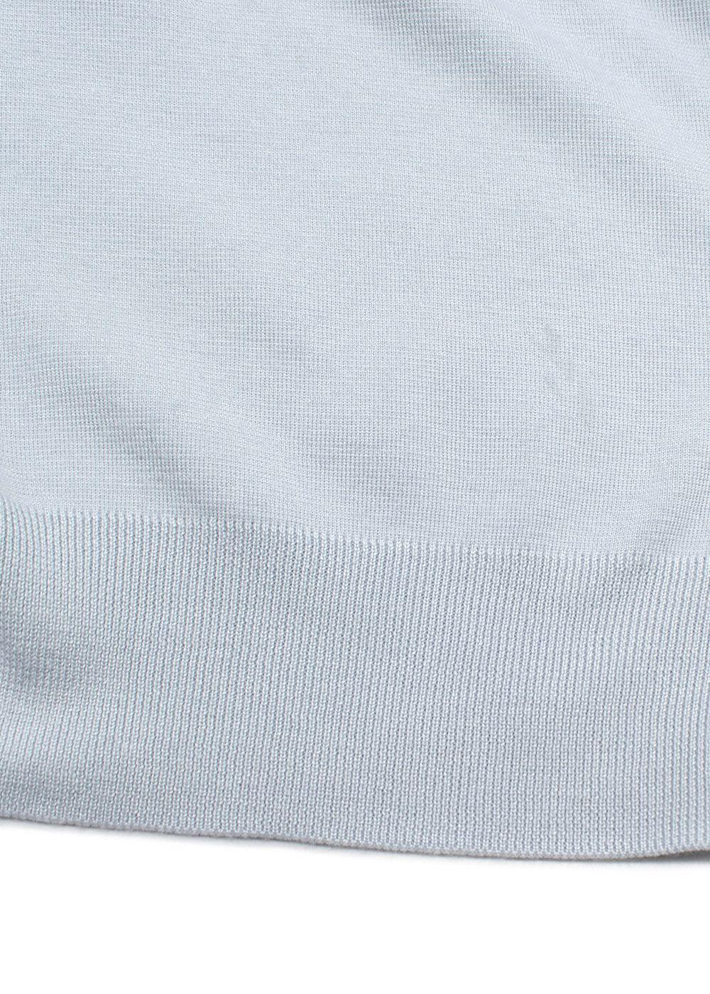 Hermès Pale Blue Silk and Cashmere Blend Knit Sweater