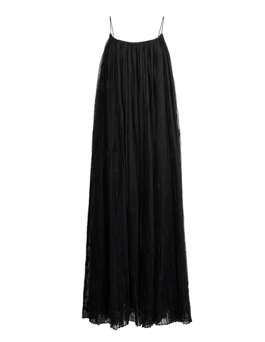 Toteme Floral-Embroidered tulle Maxi Dress