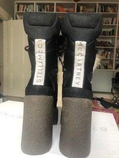 Stella McCartney Black Stivale Square-toe Platform Hiker Boots