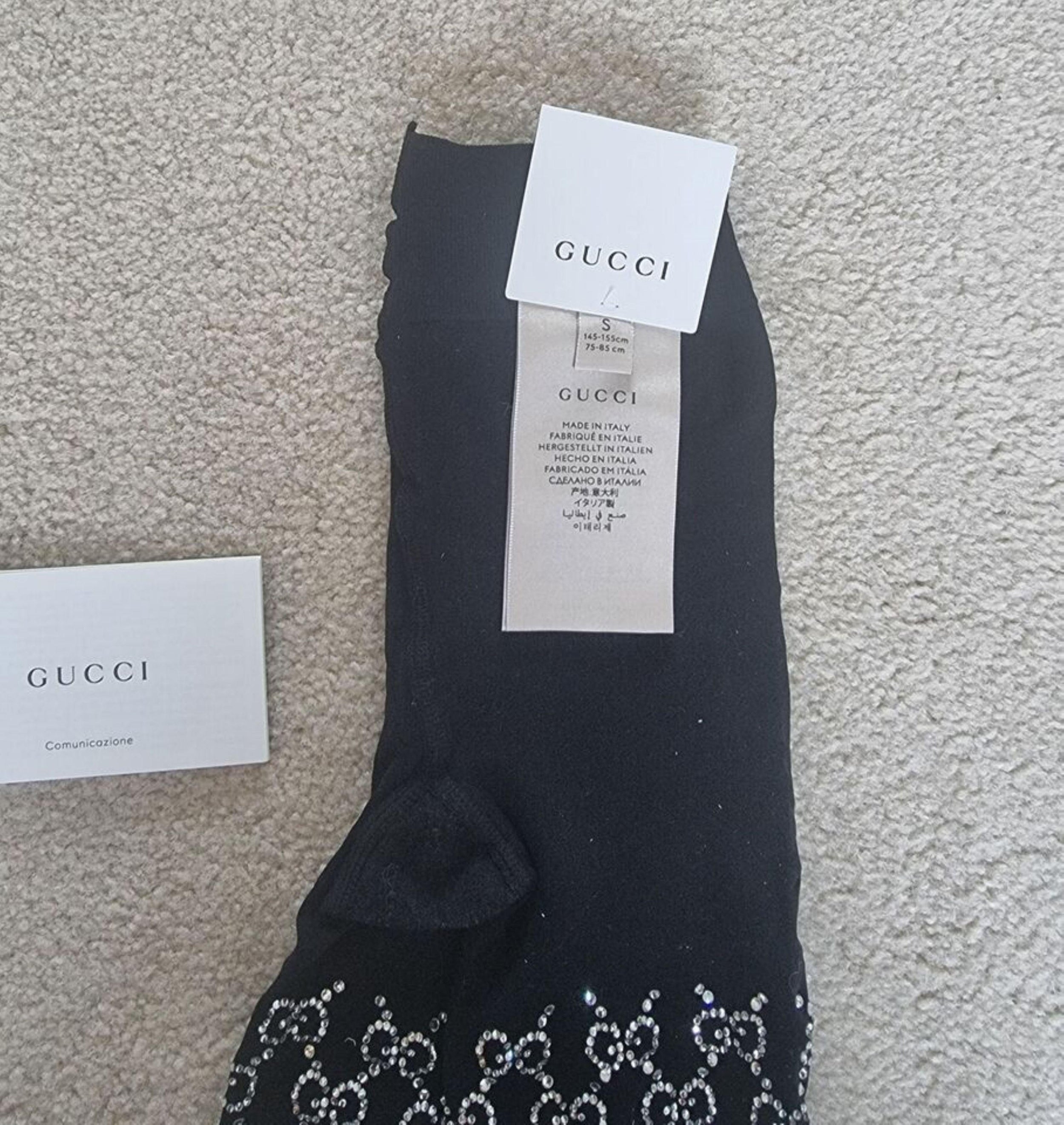 Gucci GG Crystal Embellished Tights