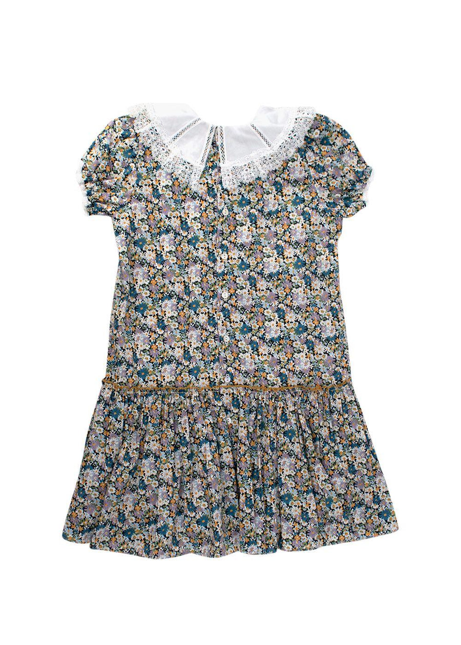Strawberries & Cream Liberty Print Floral Dress 4 Years