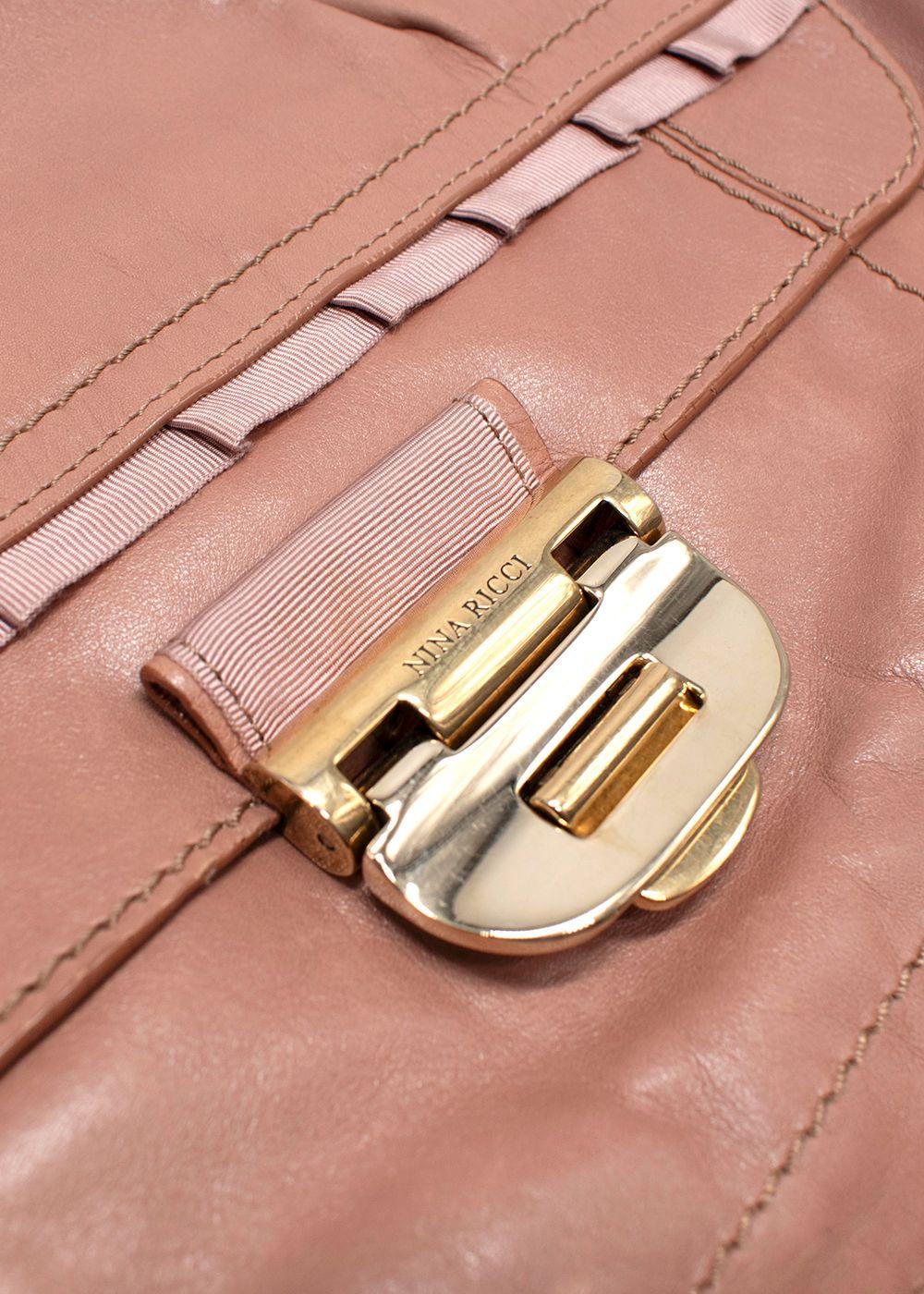 Nina Ricci Leather Shoulder + Top-Handle Bag