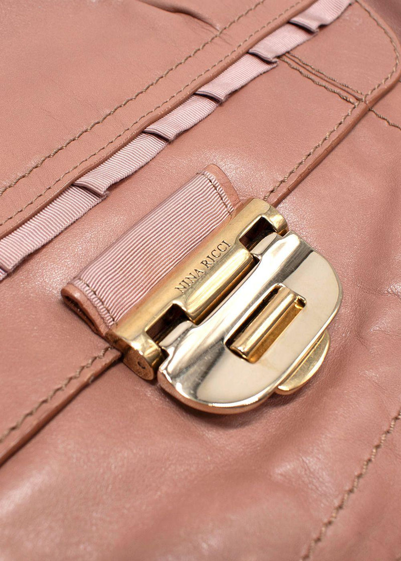Nina Ricci Leather Shoulder + Top-Handle Bag