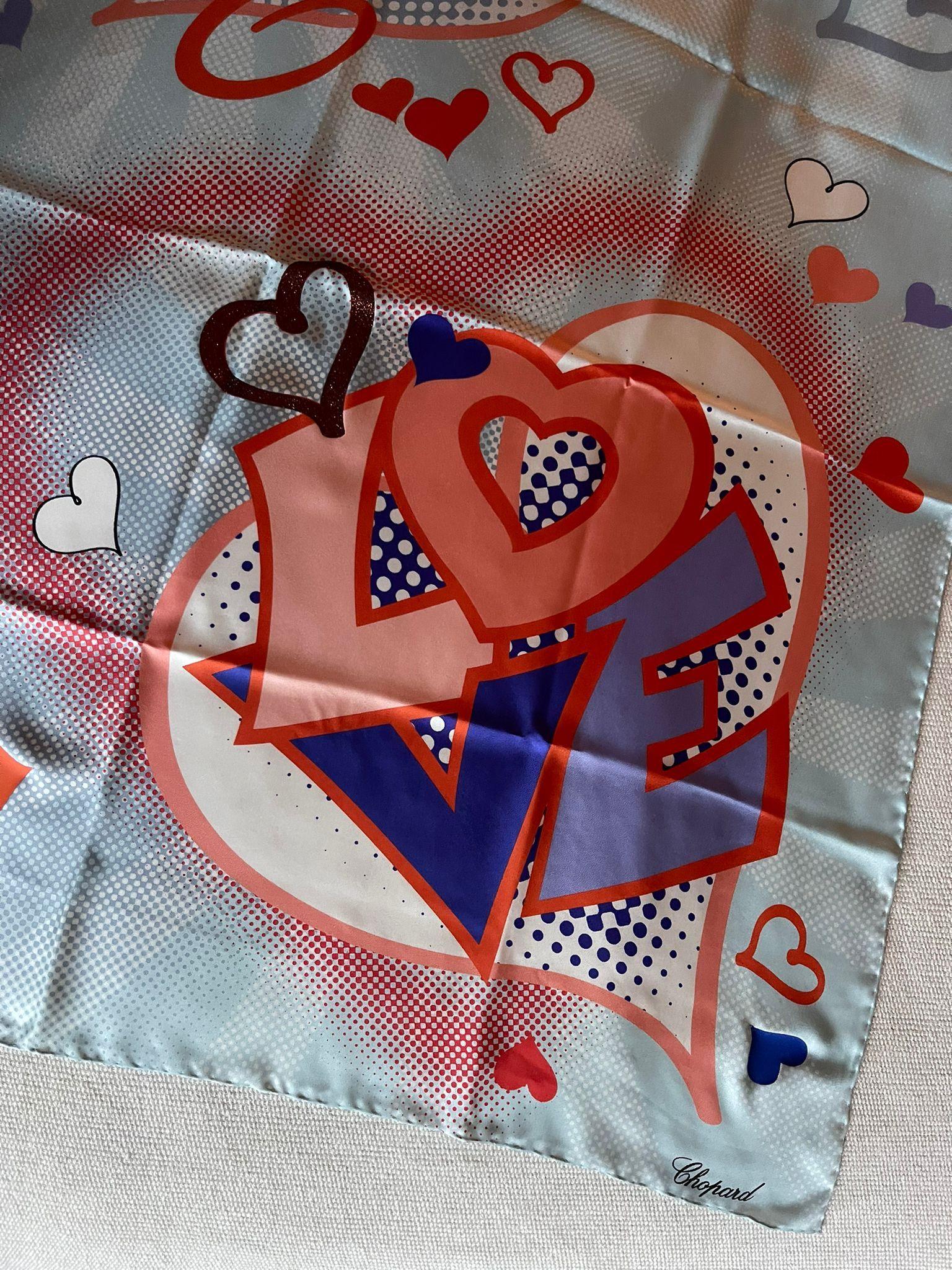 Etole Love Printed Silk Stole
