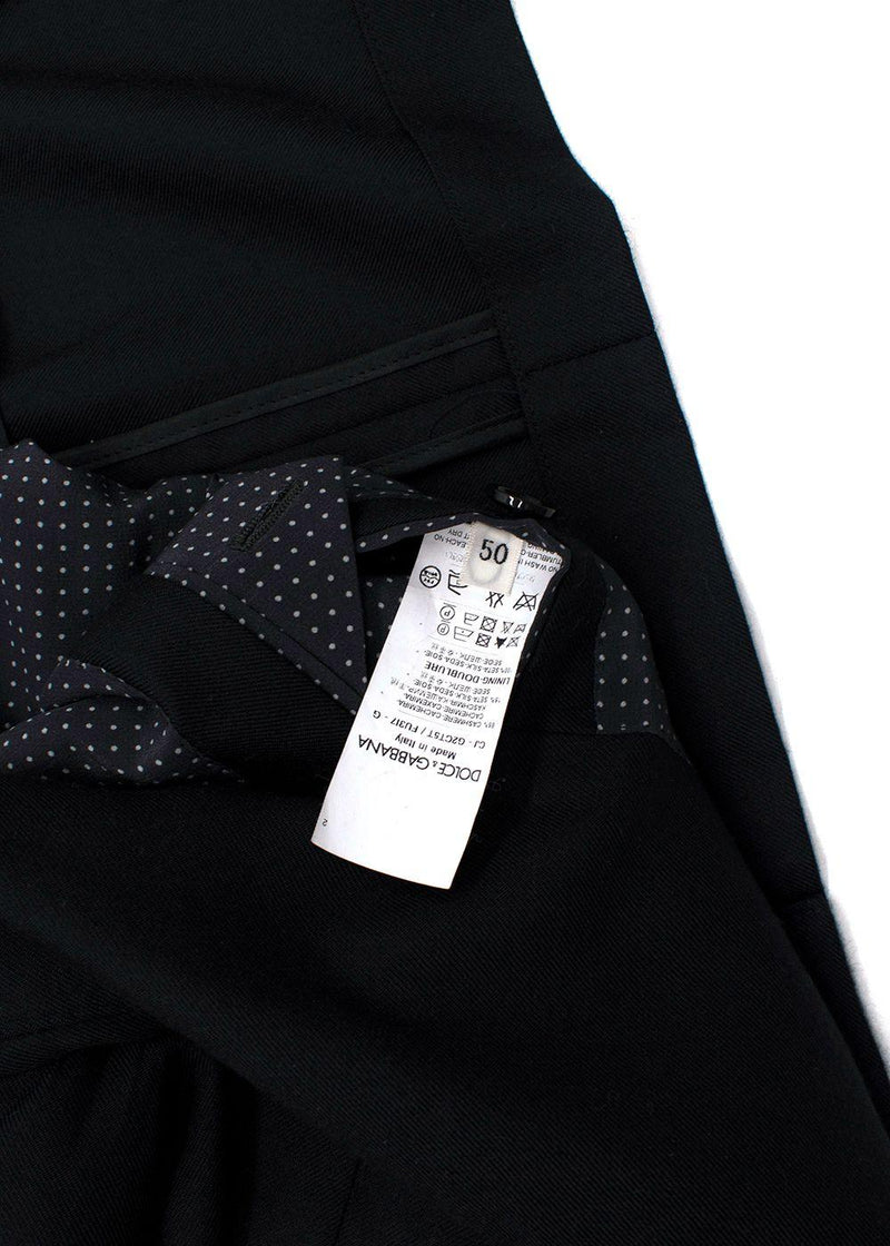 Dolce&Gabbana Black Cashmere Blend Blazer