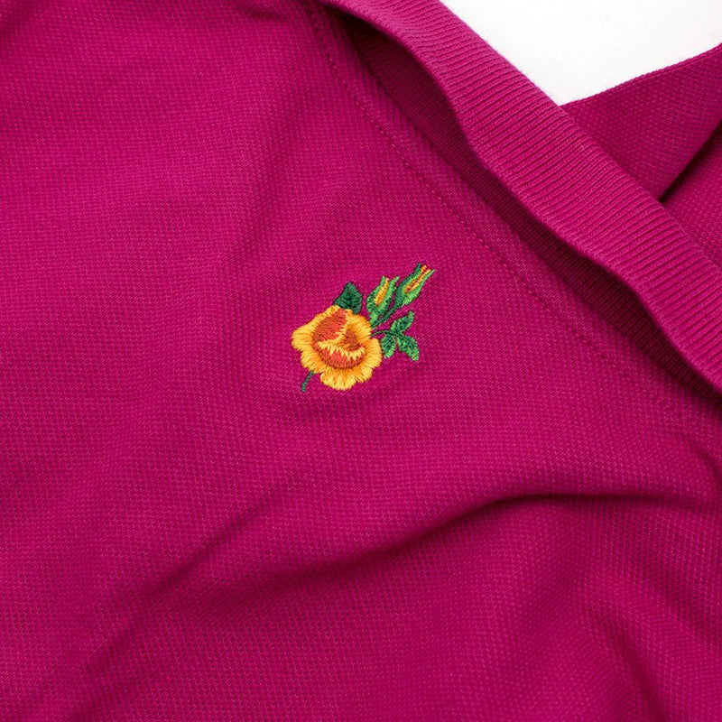 Pink Cotton Long Sleeved Polo
