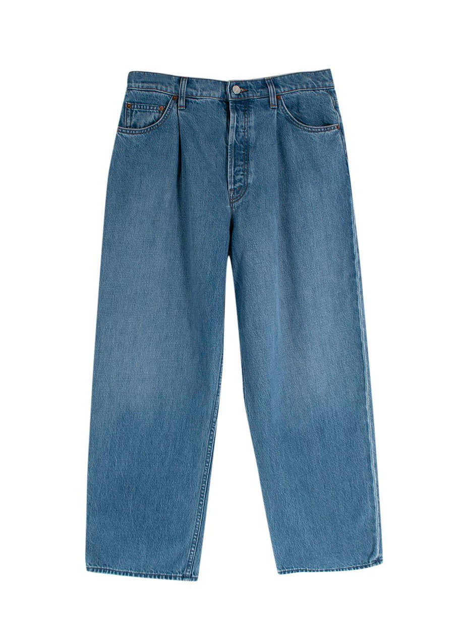 Mother Snacks Blue Push Pop High Waisted Jeans