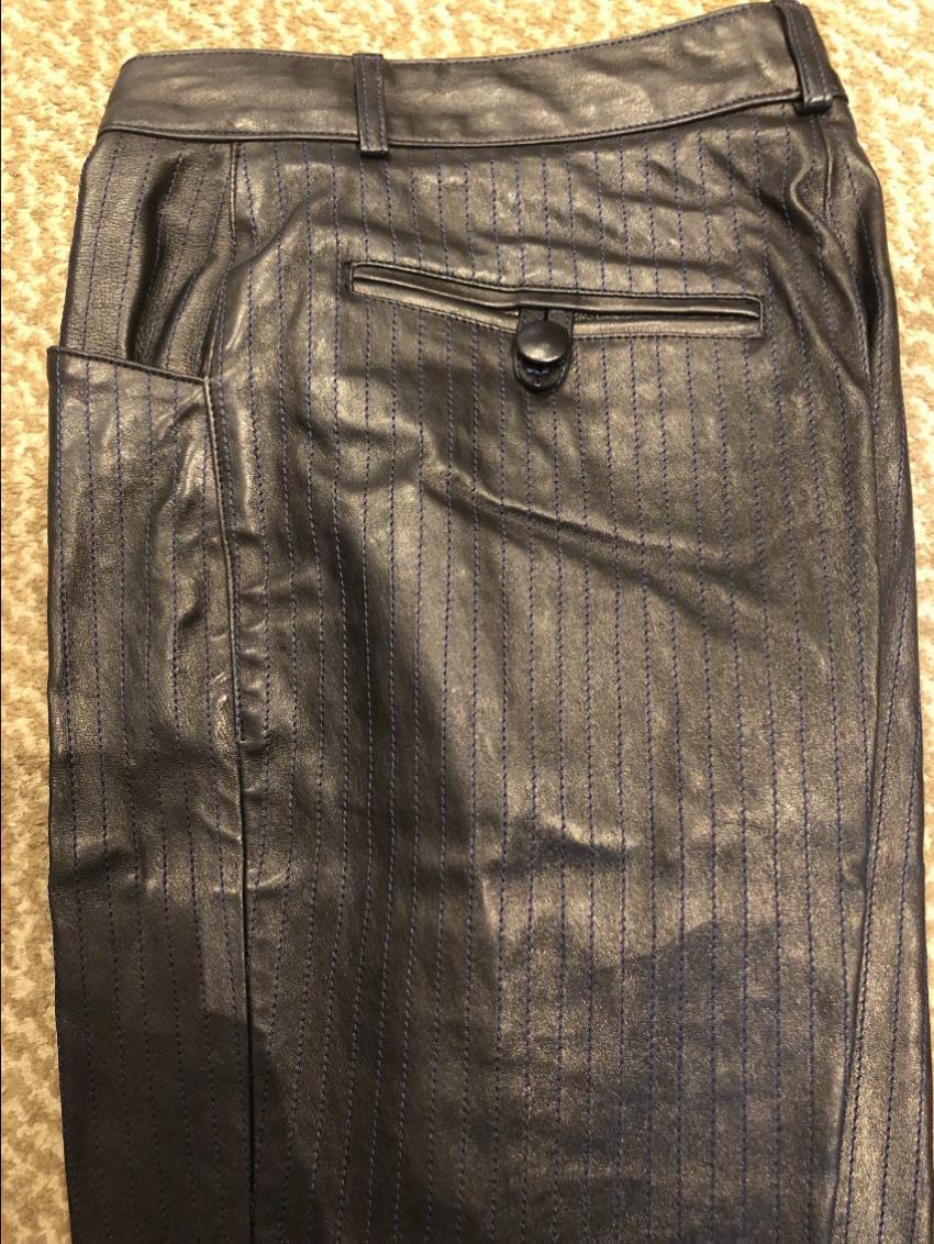Jitrois Pinstripe Leather Pants