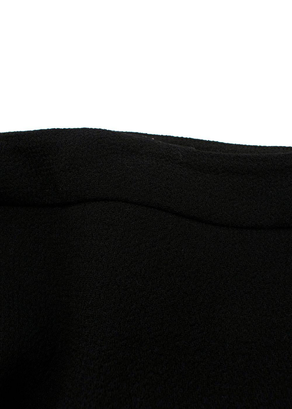 Brandon Maxwell Slim Fit Black Wool Trousers