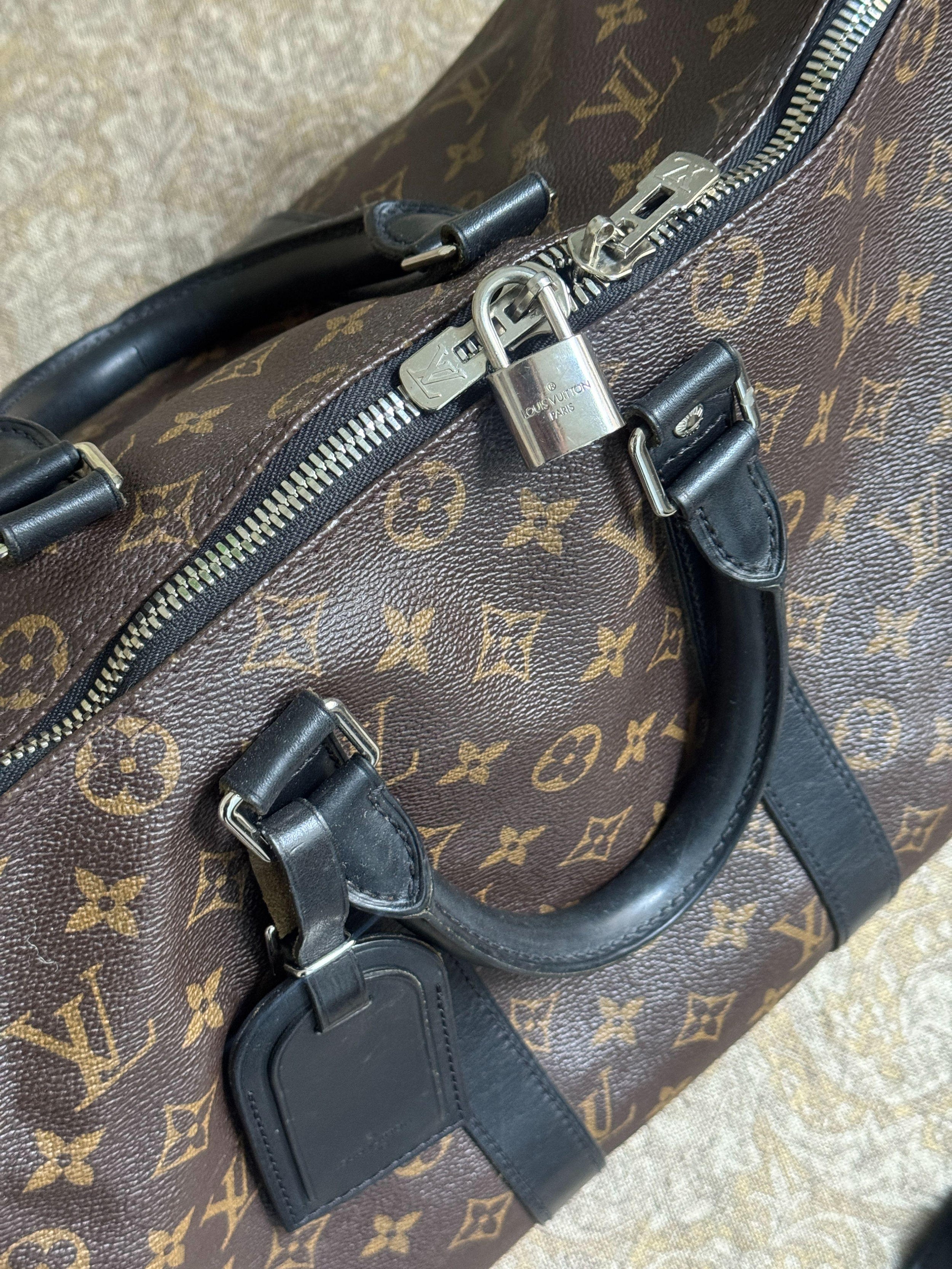 Louis Vuitton Coated Canvas Keepall Bandouliere 45