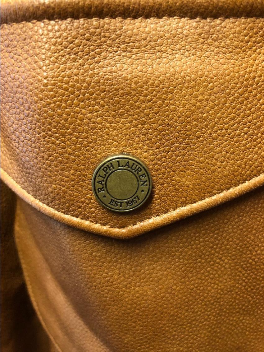 Ralph Lauren Tan Leather jacket
