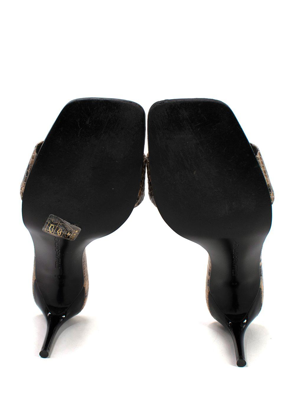 Stella McCartney Faux Snakeskin Mules