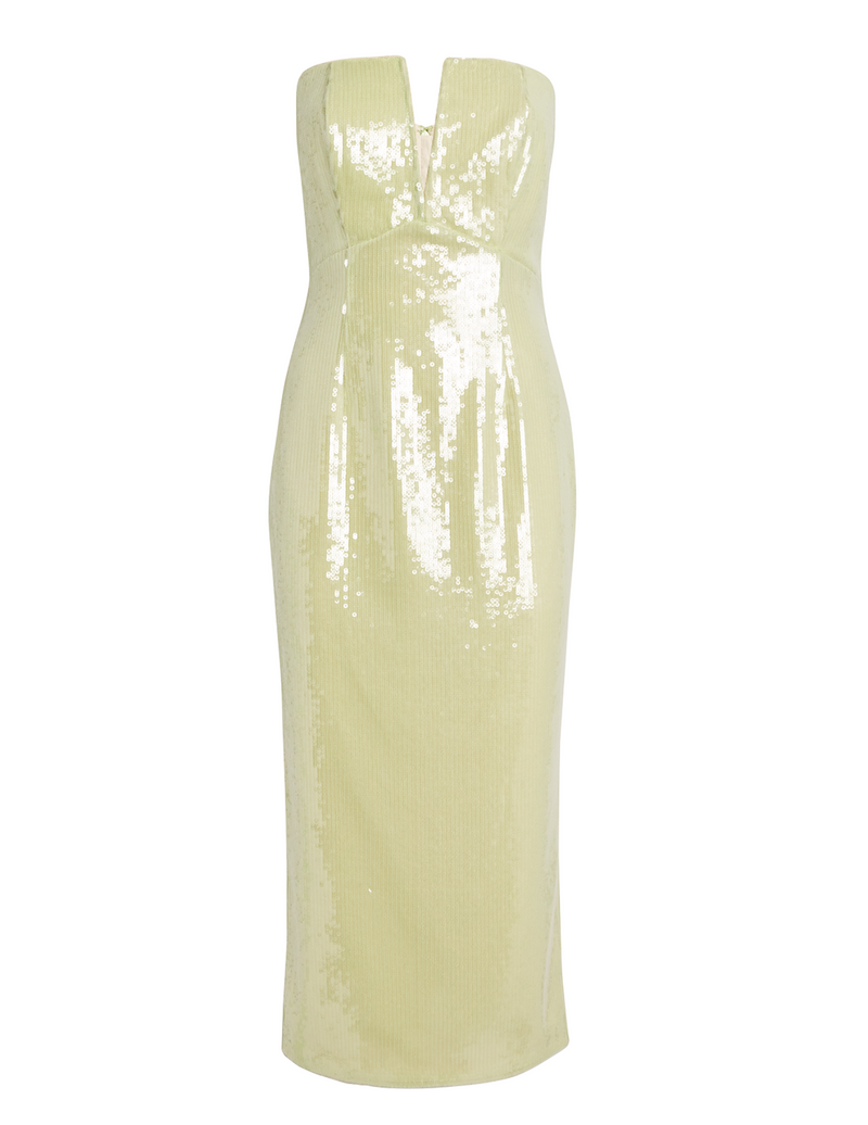Roland Mouret Sequined Strapless Corset Dress