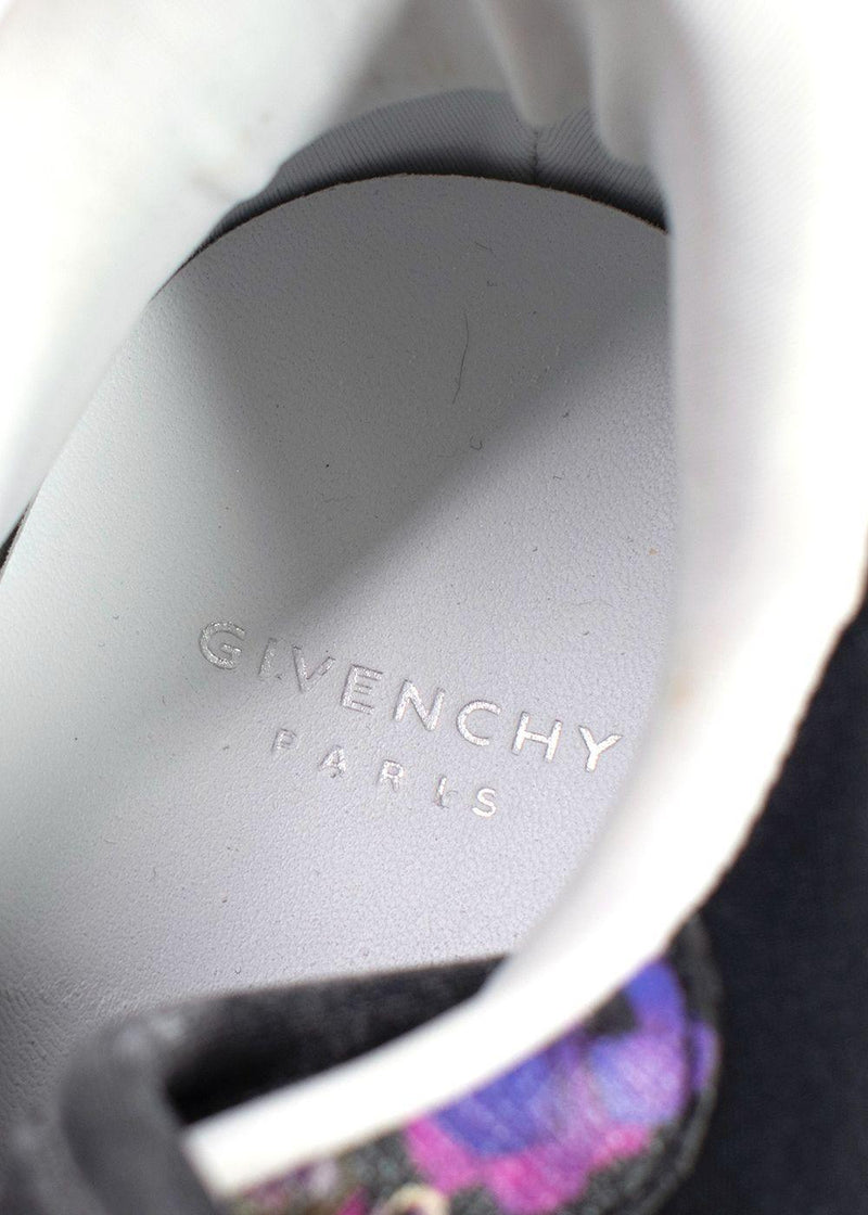 Givenchy Black Floral Runner Sneakers