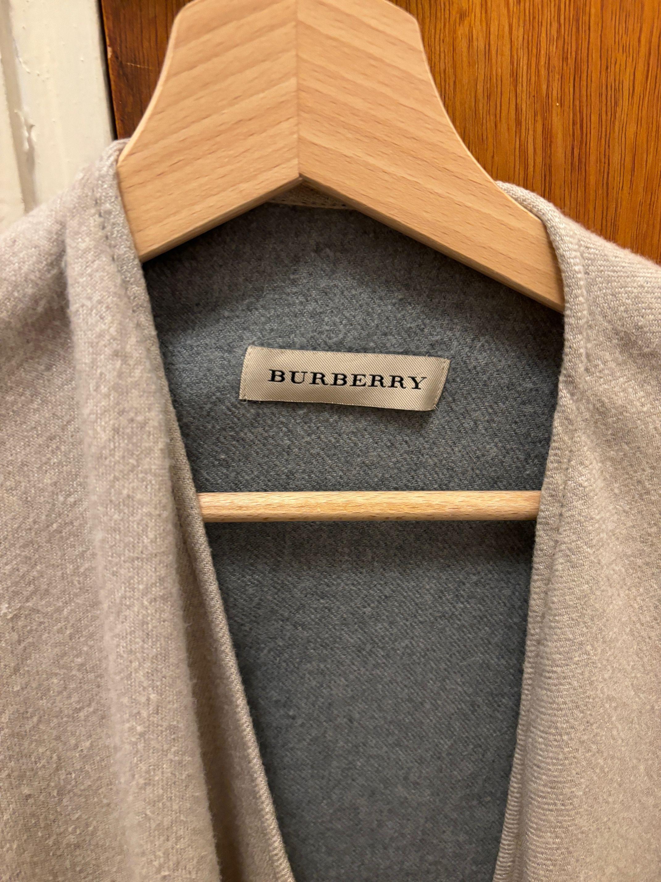Burberry Beige Merino Wool Cape