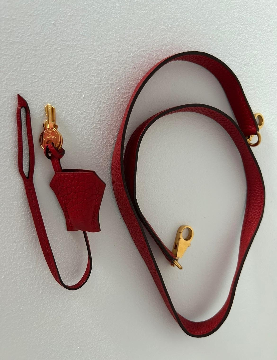 Hermès Geranium Togo Leather Kelly 35cm