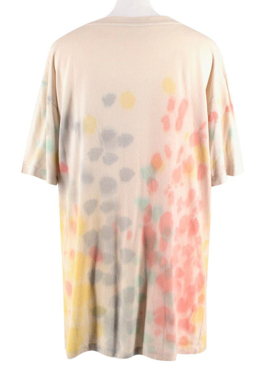 Gucci Cream Multicolour Tie-dye Logo T-Shirt
