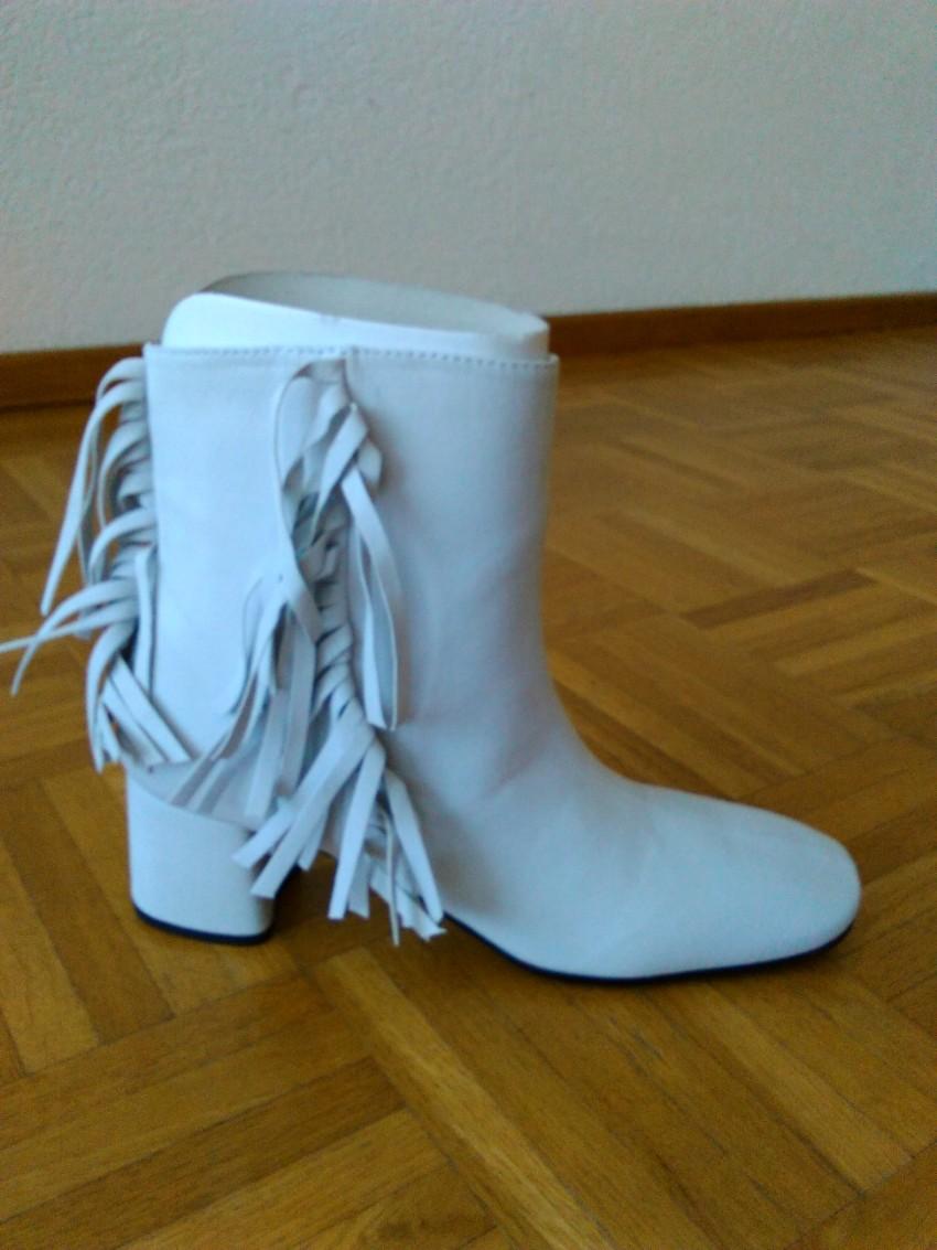 Prada Fringed Leather Ankle Boots