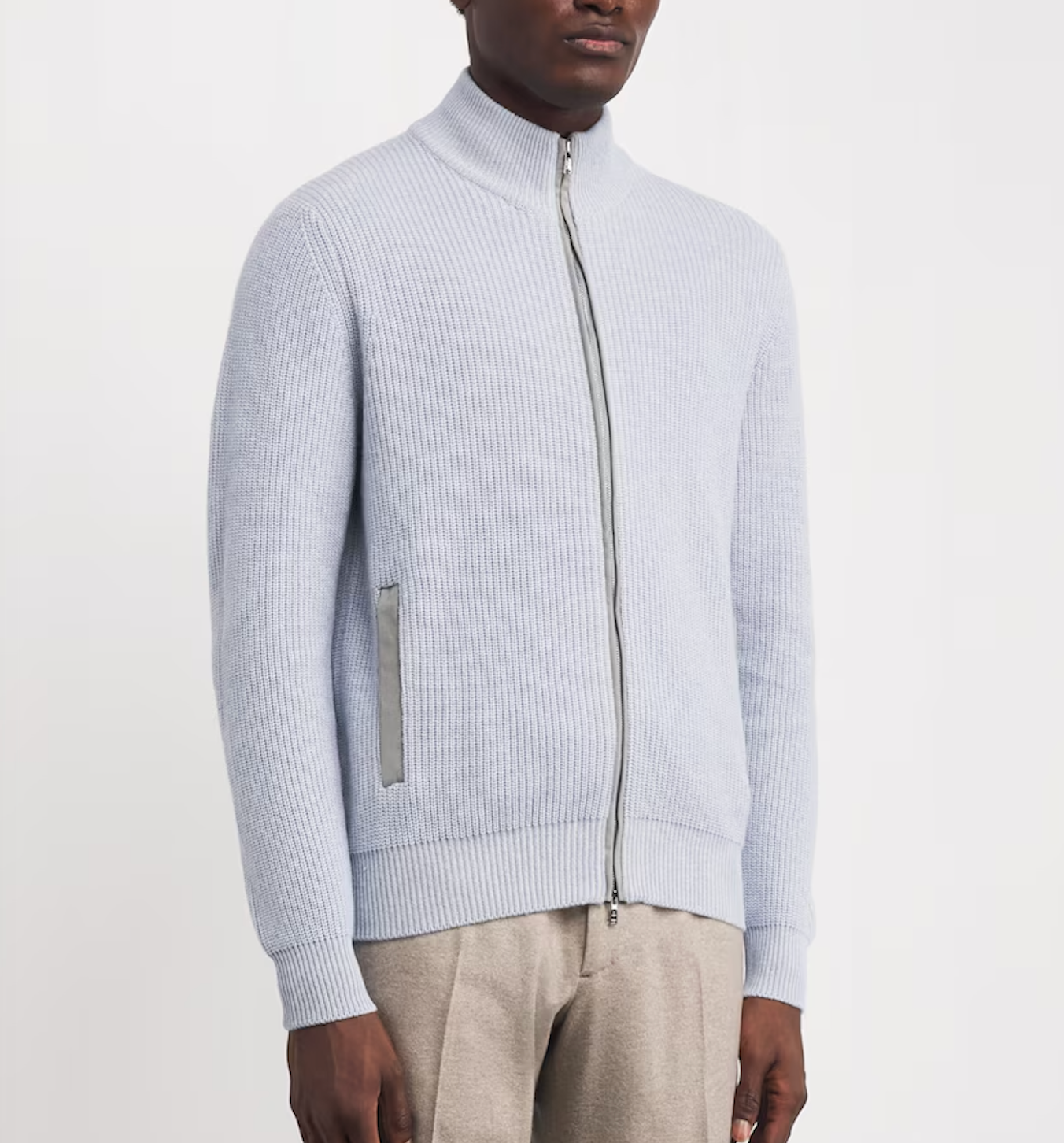 Fioroni Cashmere Cashmere Zip-Up Cardigan