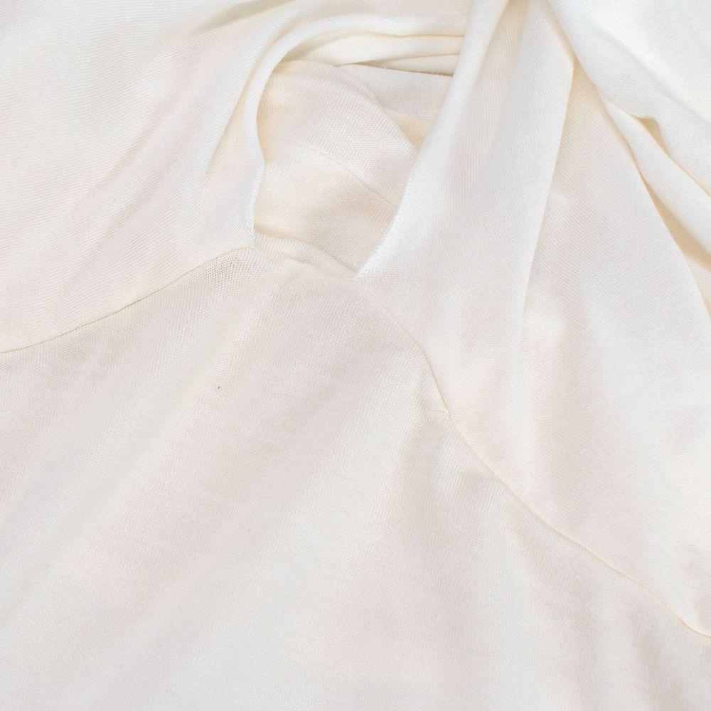 Ralph Lauren Blue Label Ivory Cotton-blend Halterneck Top