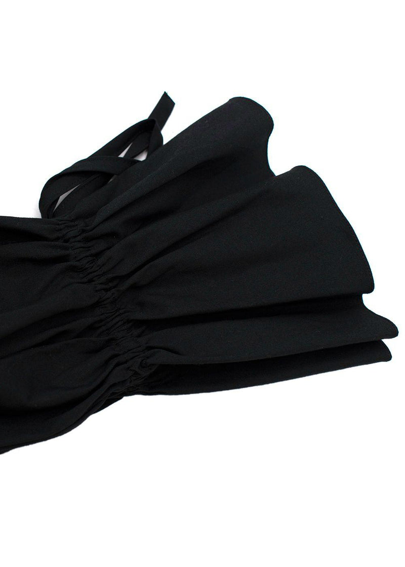 Carolina Herrera Black Poplin Blouse