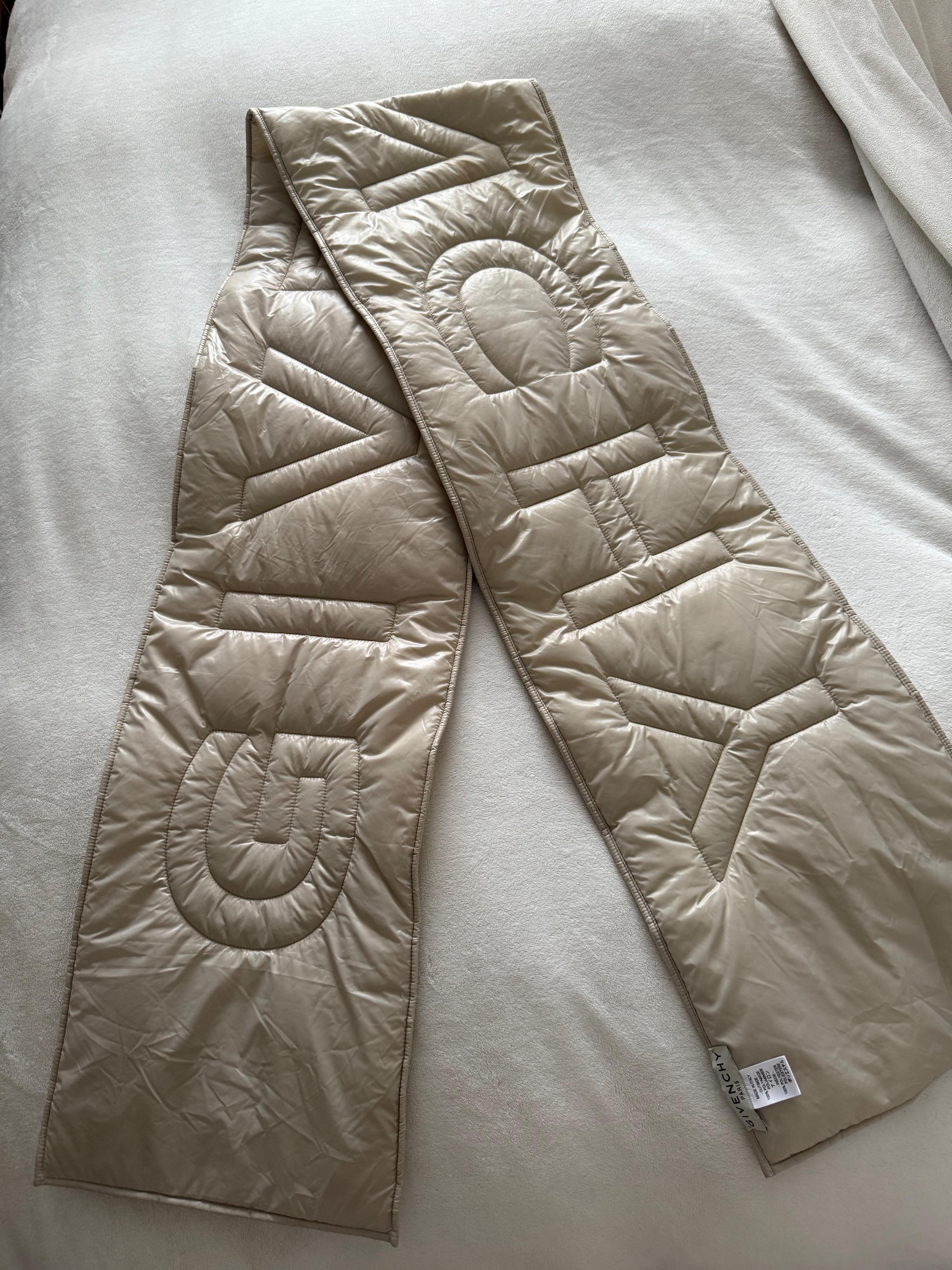 Cream Puffer Scarf
