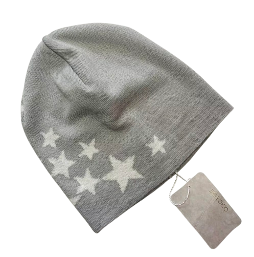 Jimmy Choo Grey Beanie Hat
