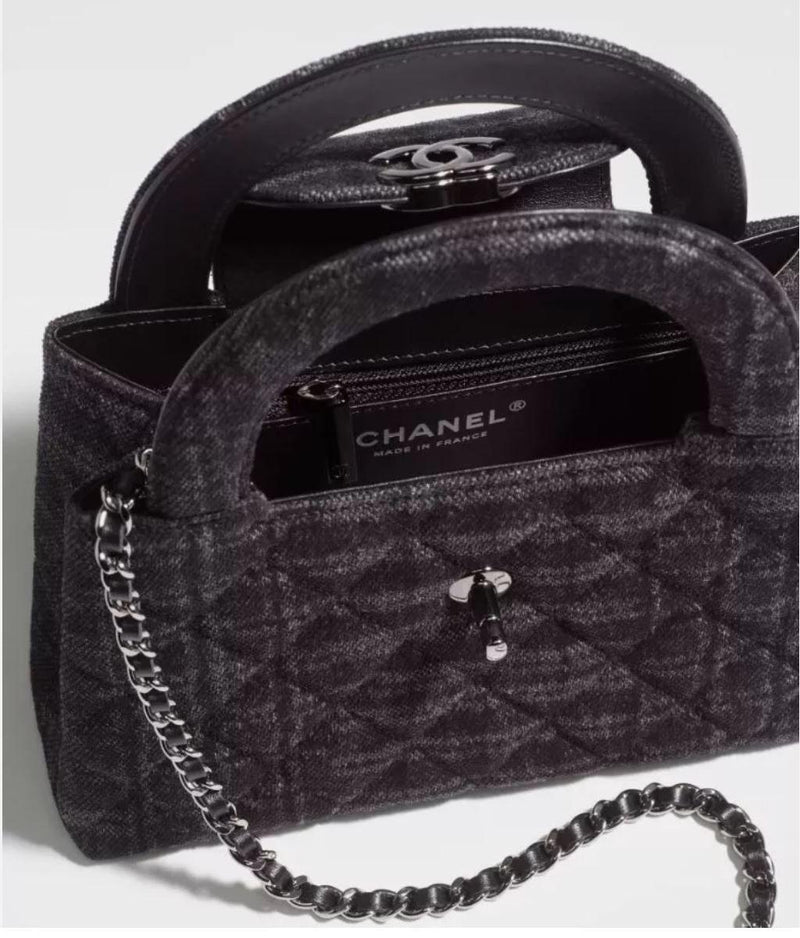 Chanel Nano Denim Shopping Bag