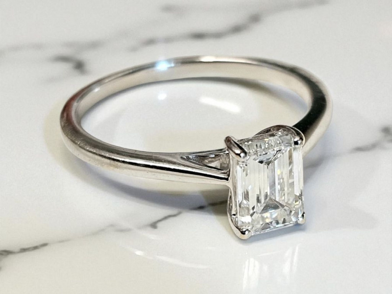 Bespoke Lab Grown White Gold 1 Carat Diamond Ring